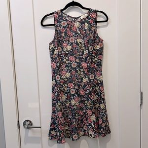 floral printed fit and flare dress
